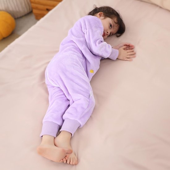 Slaapzak met voeten - Sluimerzak overall - Warme nachten - Met mouwen - 1-6 jaar - Blauw van slaapzak-met-voeten — afbeelding 3