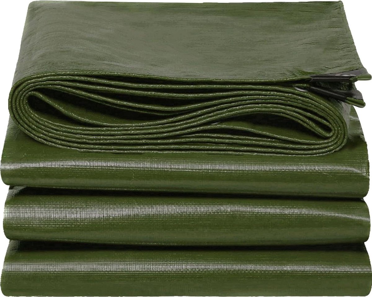 Afdekzeil - Beschermzeil Zeildoek - Spullen Afdekken - Scheurvast UV-bestendig - 8x10 - Zilver