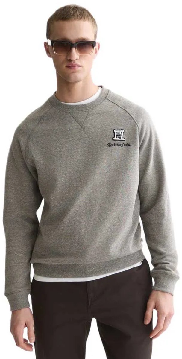 Scotch & Soda 186198 Sweatshirt Grijs M Man