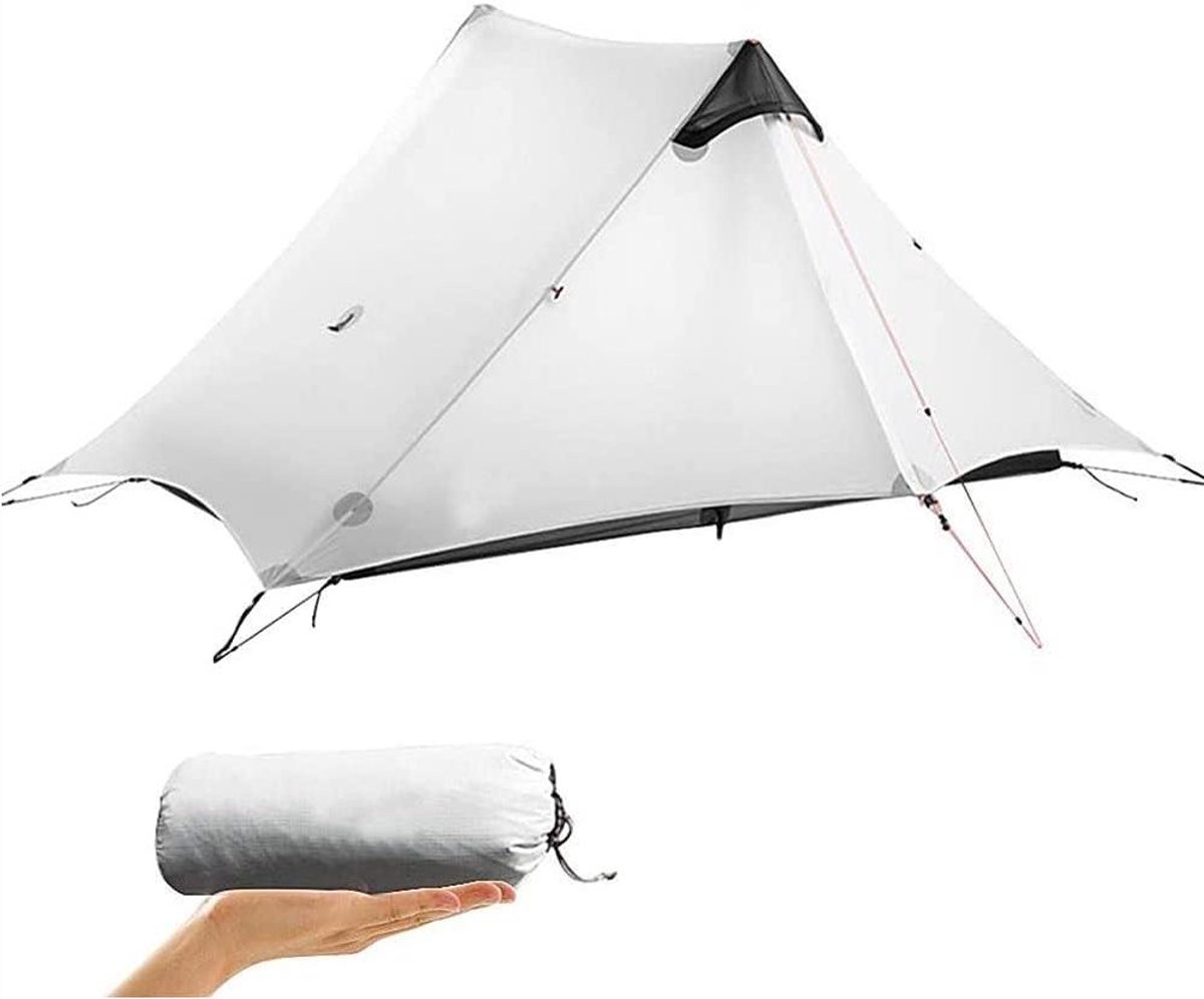 Kampeertent Piramide - Lichtgewicht Tent - Buiten Kamperen - Poleless Ontwerp - 2 Persoons - Groen
