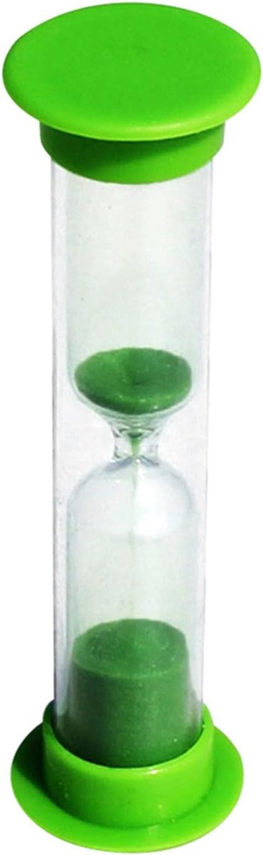 Zandloper Timer - Mini Zandloper - Tijd Meten - Handgemaakt Glas - 8.5 cm - Blauw