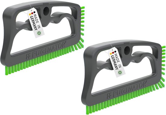 Voegenborstel - Voegenreiniger Tegelborstel - Tegels Reinigen - Ergonomische Handgreep - 16 x 2 x 8 cm - Grijs — afbeelding 4