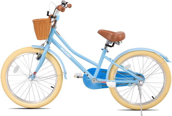 KEANO 20 Inch Kinderfiets voor Meisjes, 7-10 Jaar, met Standaard, Kinderfiets Blauw — afbeelding 5