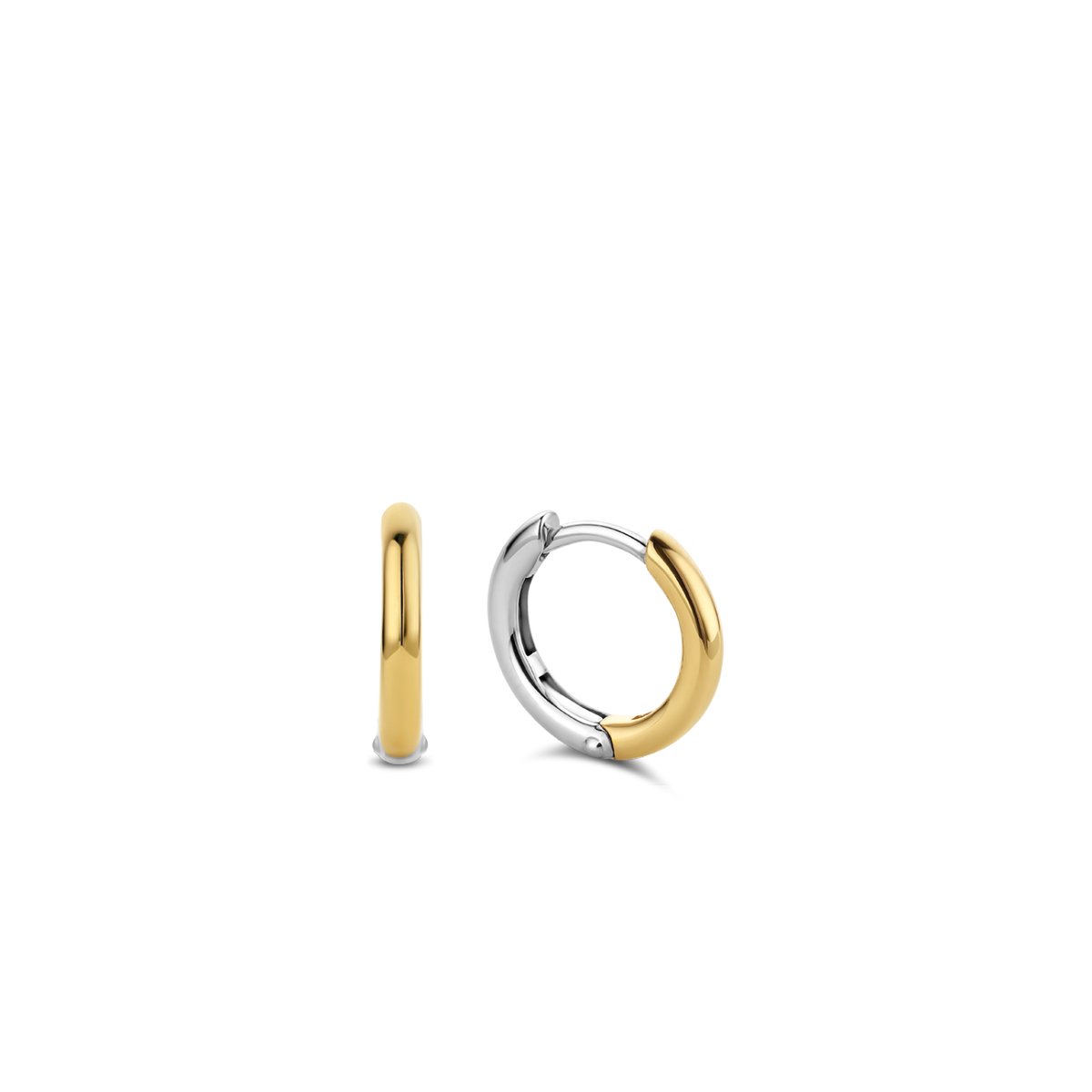 TI SENTO Dames Oorbellen - 925 zilver - Geel verguld zilver - 7812SY