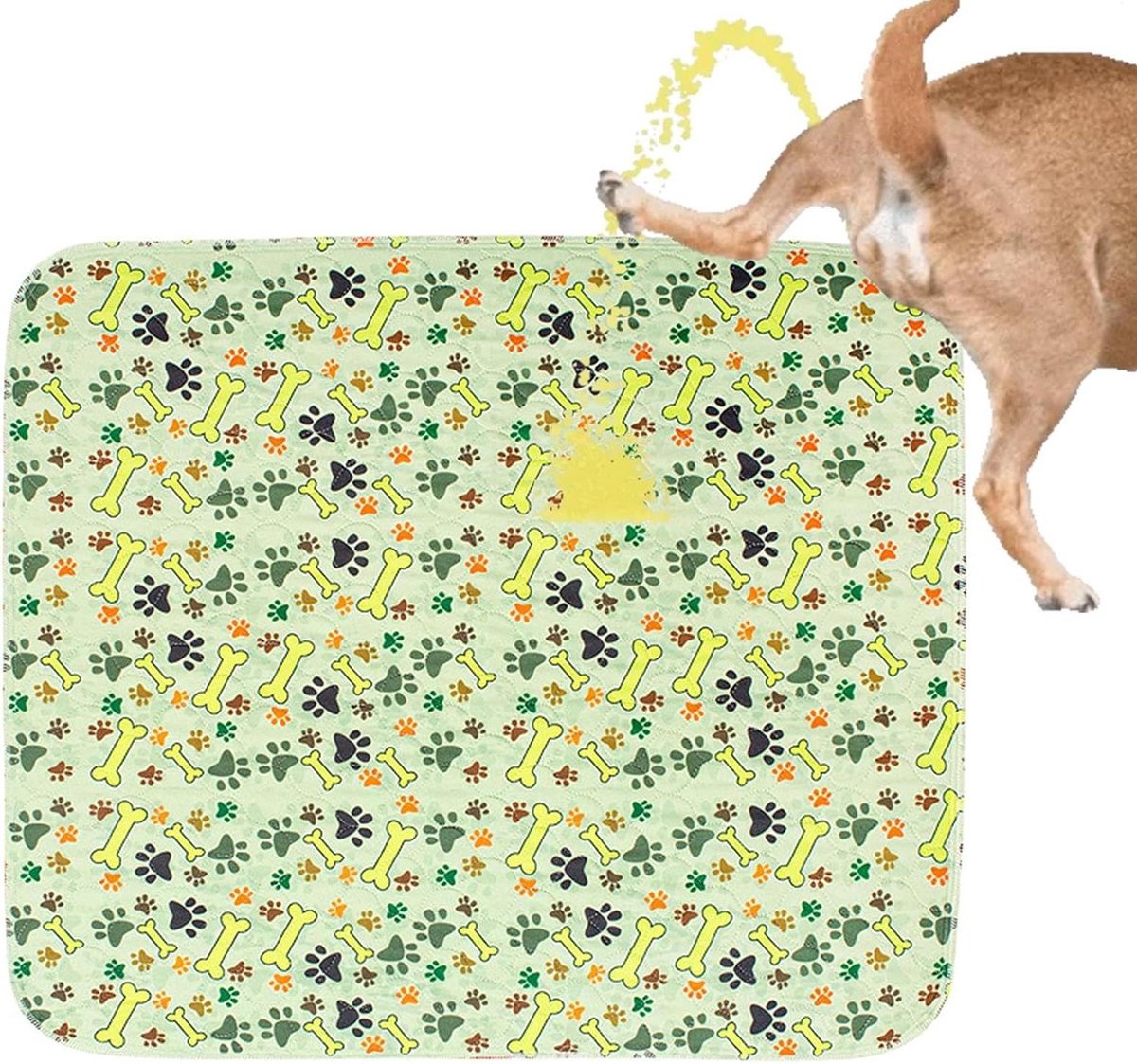 Honden Trainingsmatten - Puppy Plasmatten - Zindelijkheidstraining Binnen - Sterk Absorberend Lekvrij - Verkrijgbaar in 3 Maten - Groen