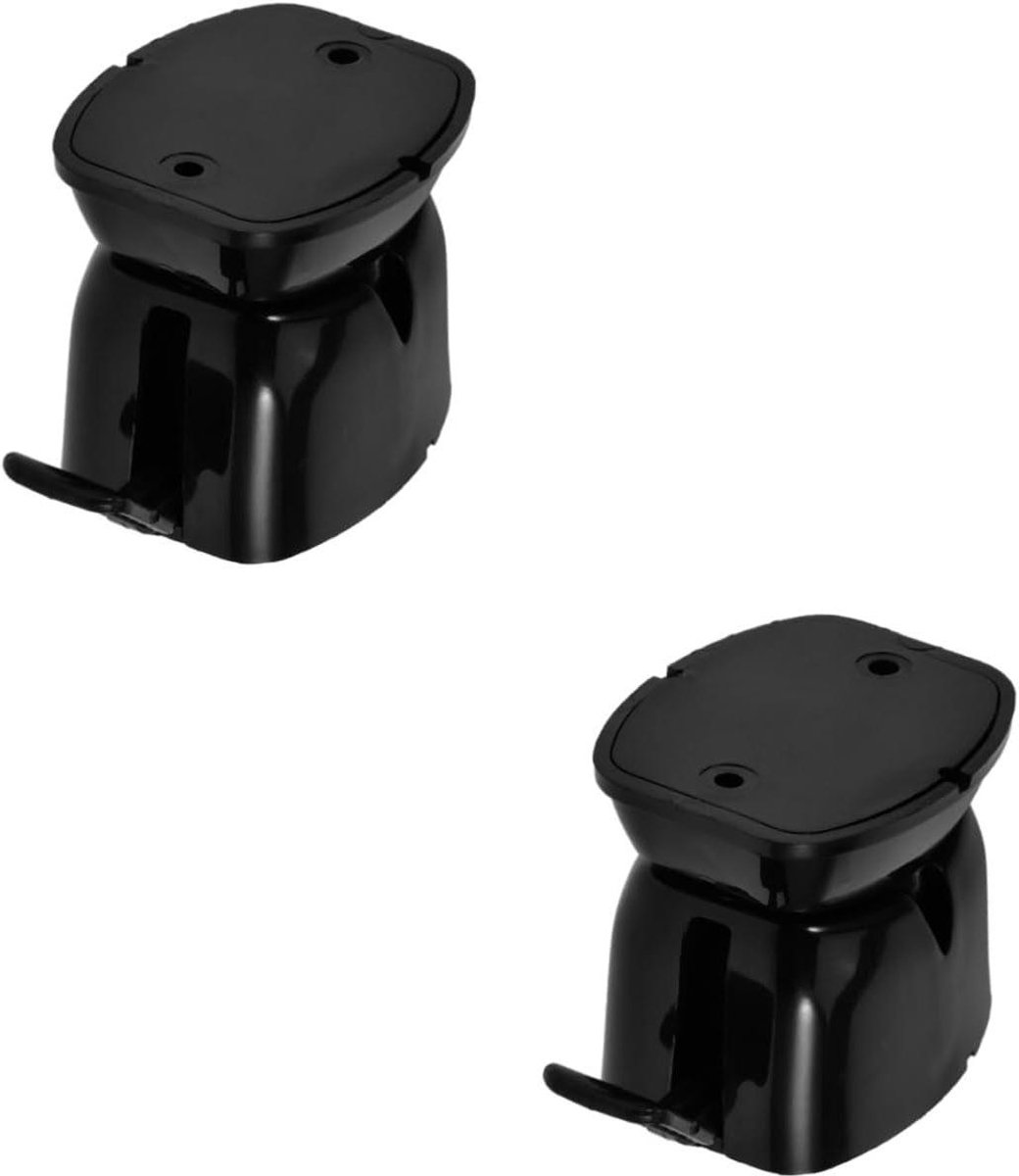 Deurhaak Camper - Deurvanger Aanhanger - Deur Beveiligen - Zelfvergrendelend Mechanisme - 6x6x5.5cm - Zwart