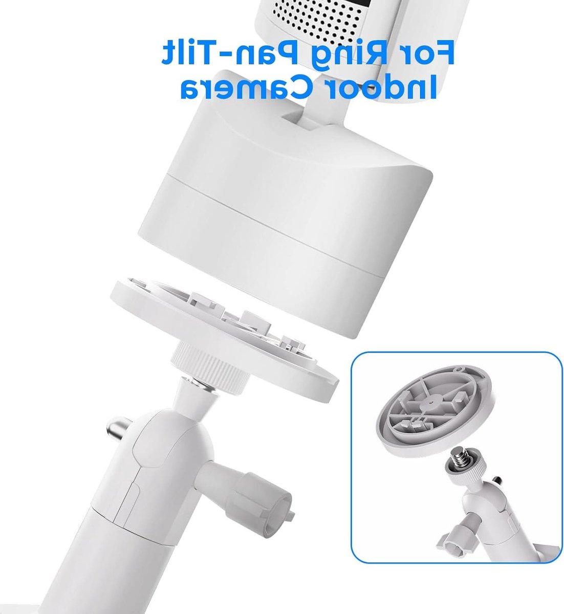 Camerahouder - Montagebeugel Standaard - Camera Beveiligen - 360 Graden Verstelbaar - 10 x 10 x 2 cm - Wit