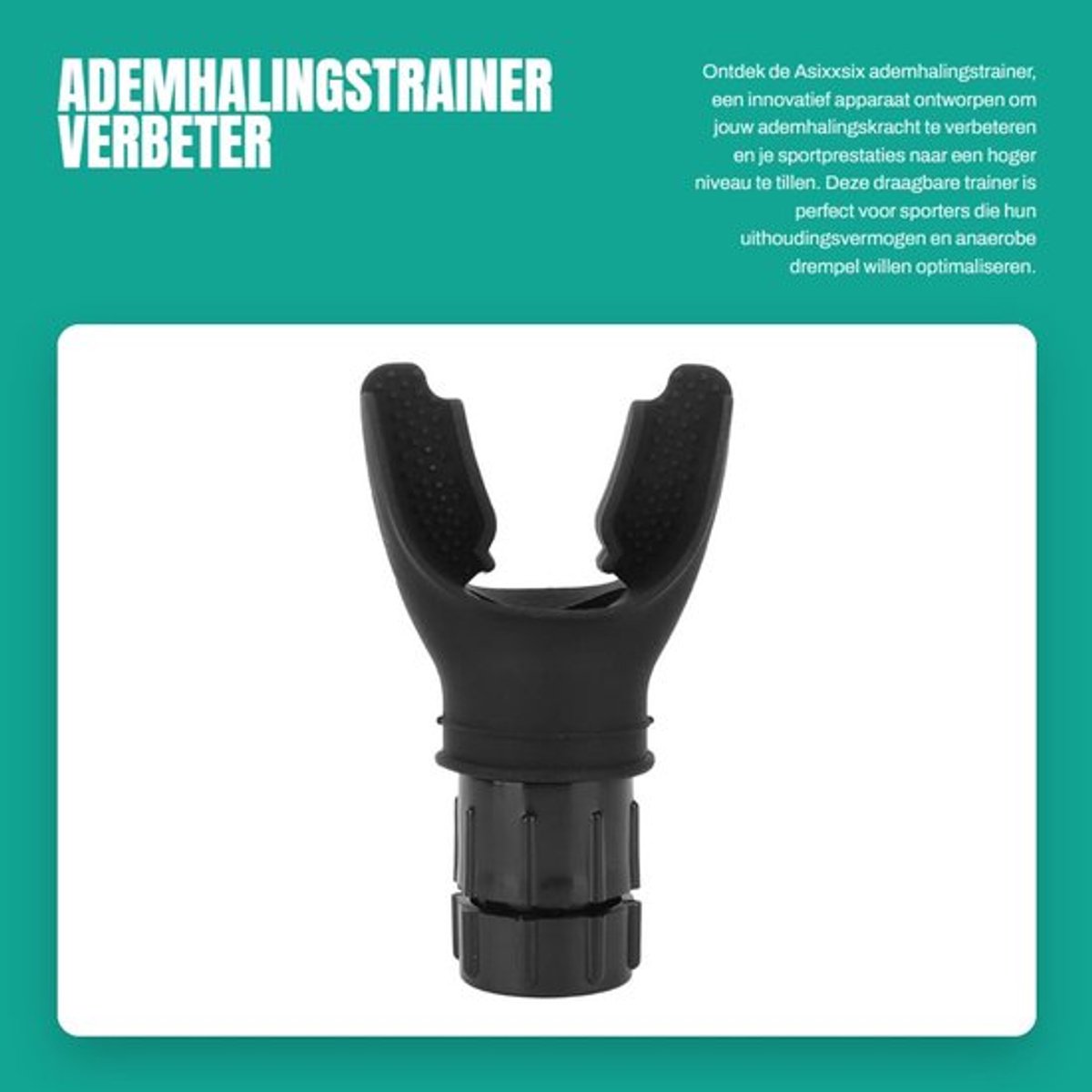Ademhalingstrainer - Verbeter ademhalingskracht - Draagbaar formaat - Uithoudingsvermogen versterken - Ideaal voor sporters - Verbeter pr...