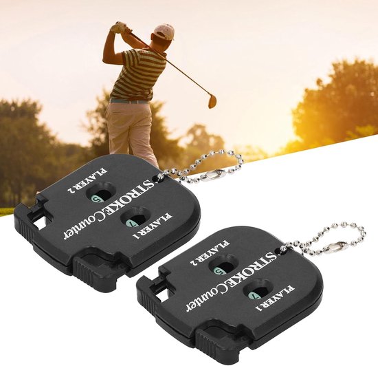 Minigolf Scoreteller - Golf Teller Sleutelhanger - Golfslagen Tellen - Compact Formaat - 5x55 cm - Zwart — afbeelding 2