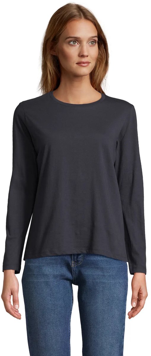 SOL'S Women´s Monarch Long Sleeve T-Shirt L04443 - Navy - S