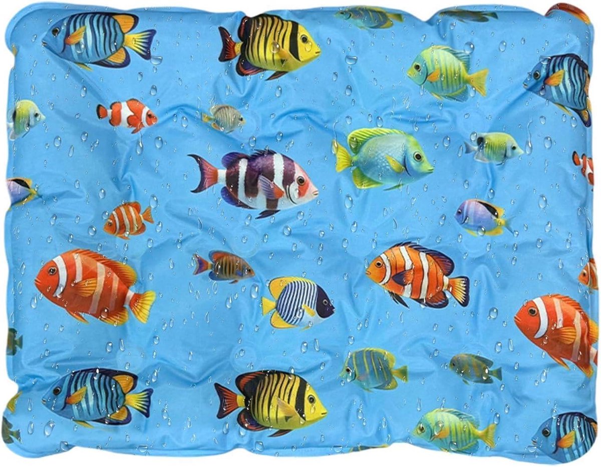 Hondenkoelmat - Kattenverkoelingsmat - Huisdier verkoeling - Ademende waterdichte laag - 50x60cm - Groot