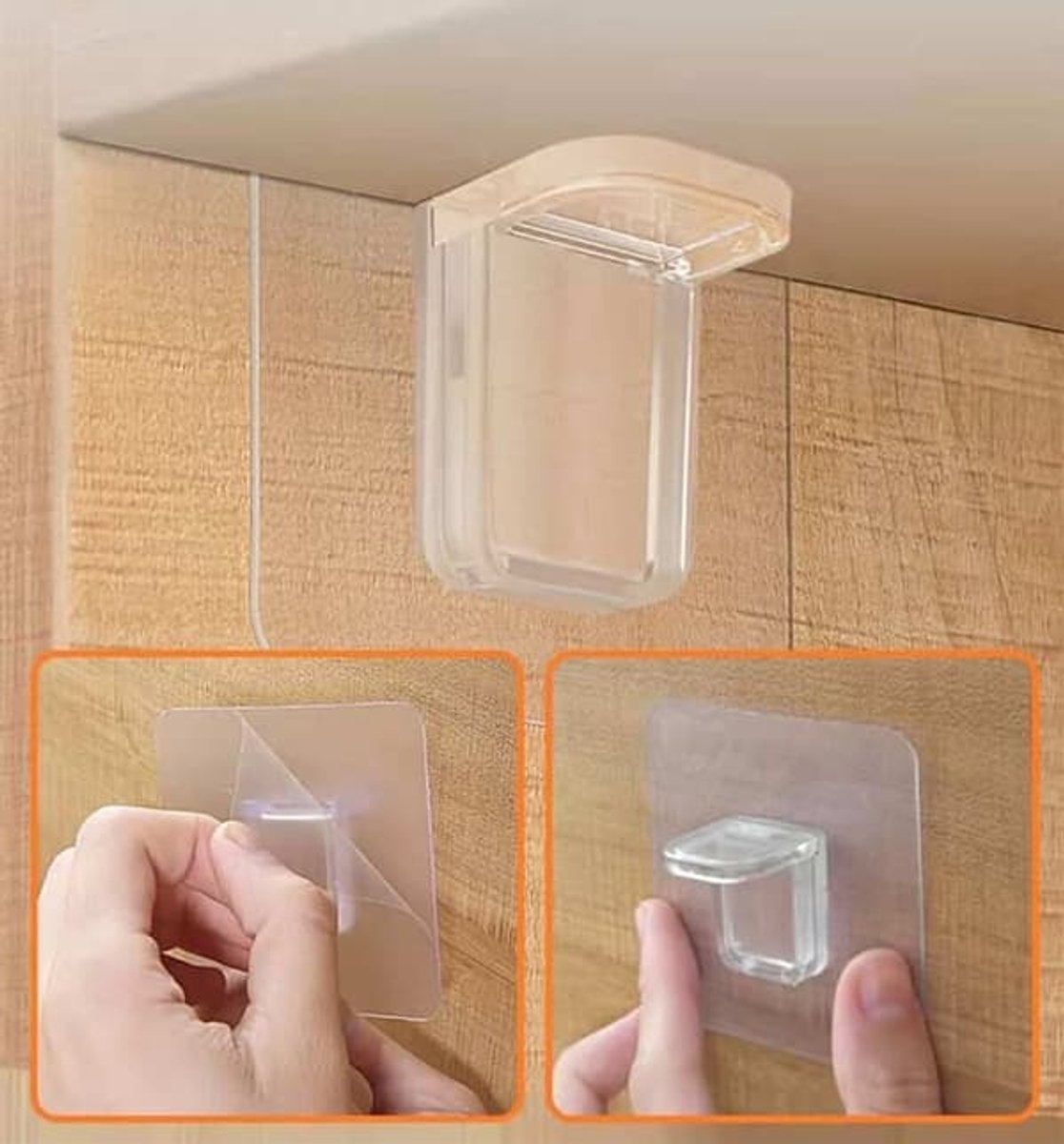 Zelfklevende plankdragers - sterke pin-scheidingswandsteunen - plankdragers - 6-pack