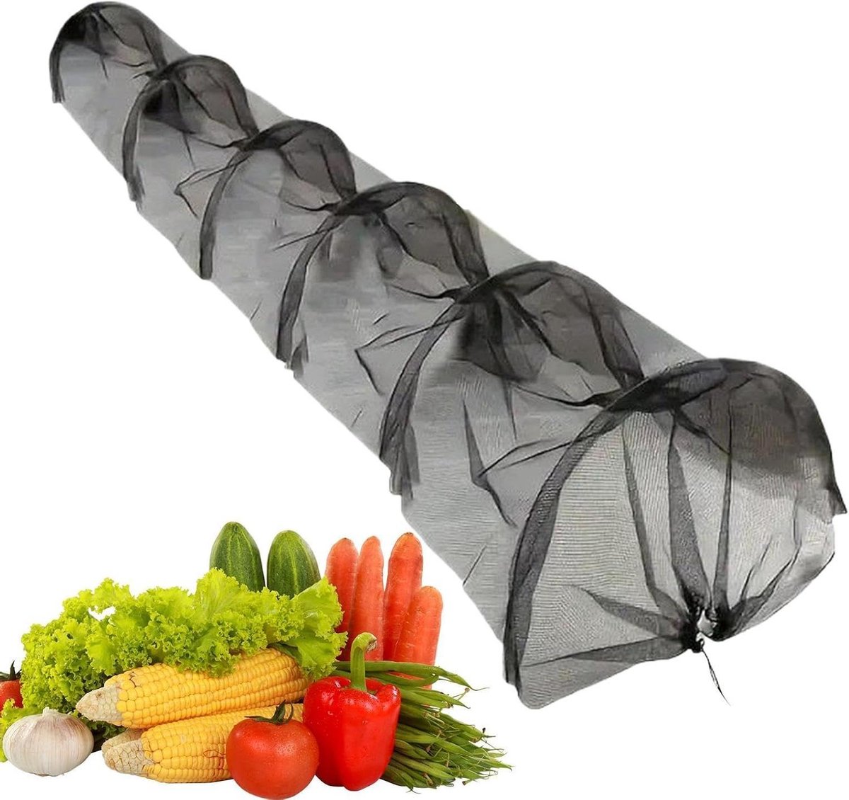 Drijvende Rijafdekking - Plantenkas Kweekkas - Planten Beschermen - Hoge Dichtheid Gaas - 300 x 45 x 45 cm - Groen
