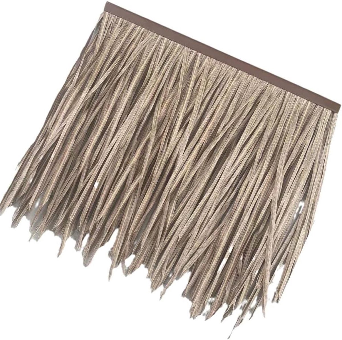 Decoratieve rieten dakbedekking - Kunstmatige rieten mat - Tuindecoratie aanleggen - Hoge temperatuur bestendig - 0.5X0.5m per stuk - Natuurlijk bruin
