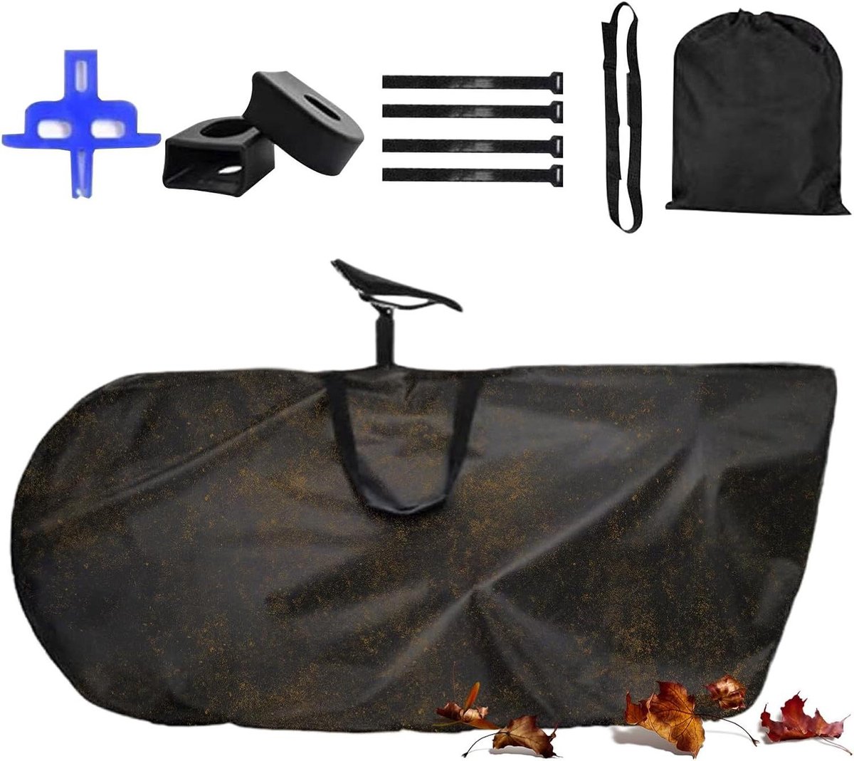 Fiets Reistas - Fietshoes Fietstras - Fiets Transport - Waterdichte Oxford Stof - 168x88cm - Zwart