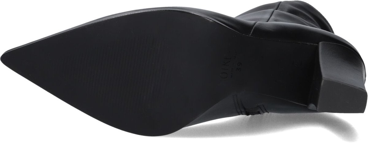 Notre-V 67139 Enkellaarsjes - Enkelboots met rits - Dames - Zwart - Maat 40