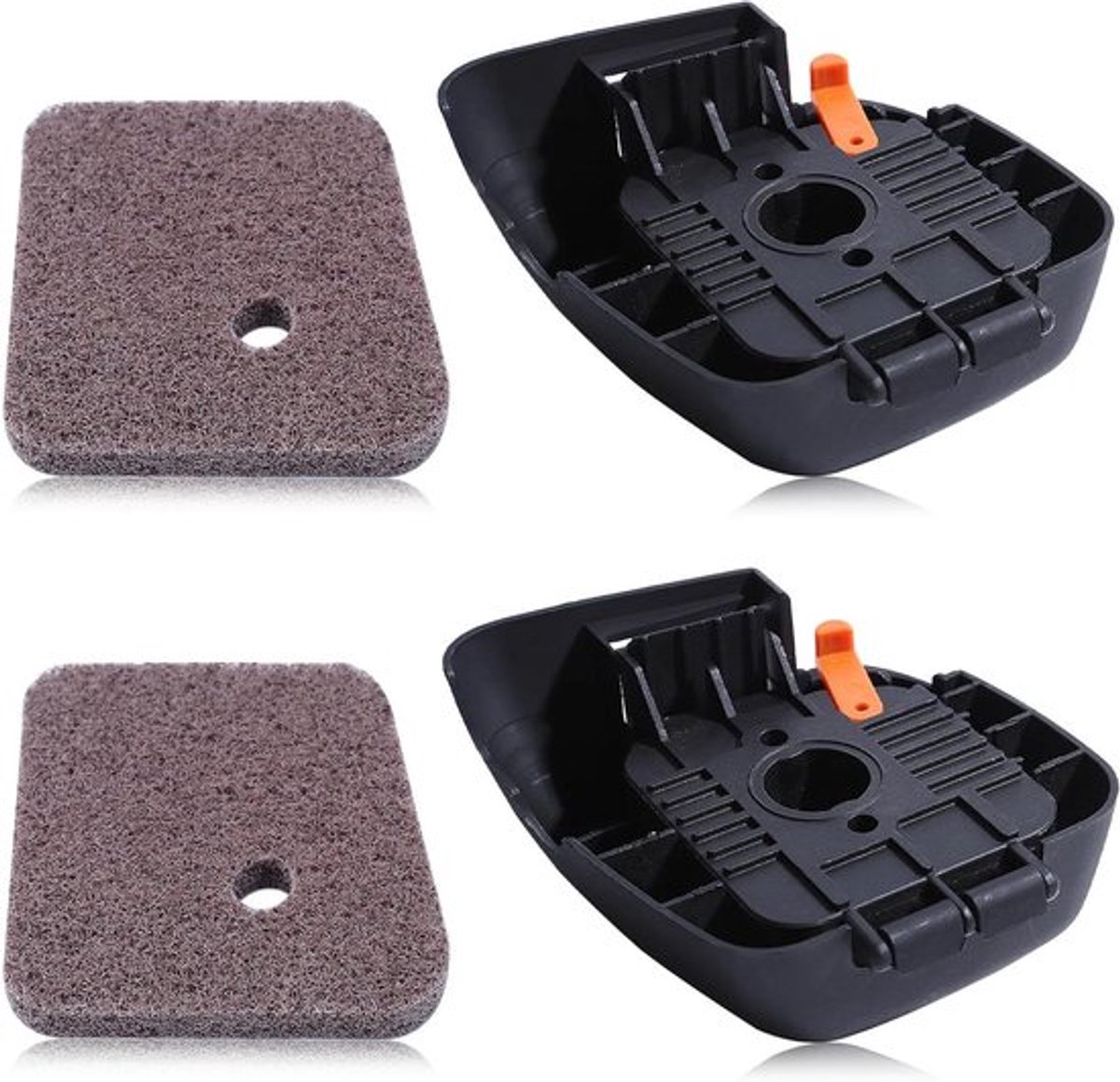 Luchtfilters en afdekking voor Stihl FS38 FS45 FS46 FS55 - 2 stuks - Vervanging 4140 141 0501 4140 124 2800 - Onderdelen voor HL45 HS45 KM55