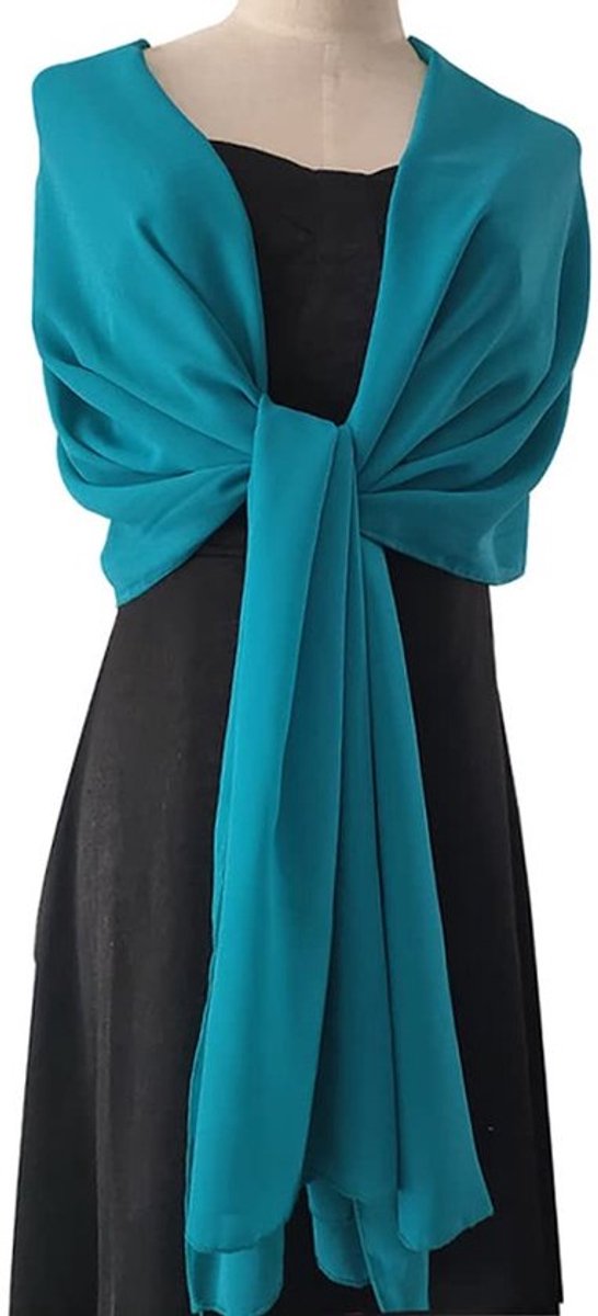 Sjaal Effen Chiffon - Avondsjaal 200x70cm - Zachte Stola - Bruidsstola - Zomersjaal - Diverse Kleuren - Avonddoek
