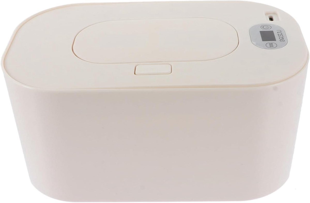 Babydoekjes Verwarmer - Draagbare Doekjeswarmer - Comfortabele Luierwissel - Constante Temperatuur - 20 x 8.5 x 12 cm - Wit