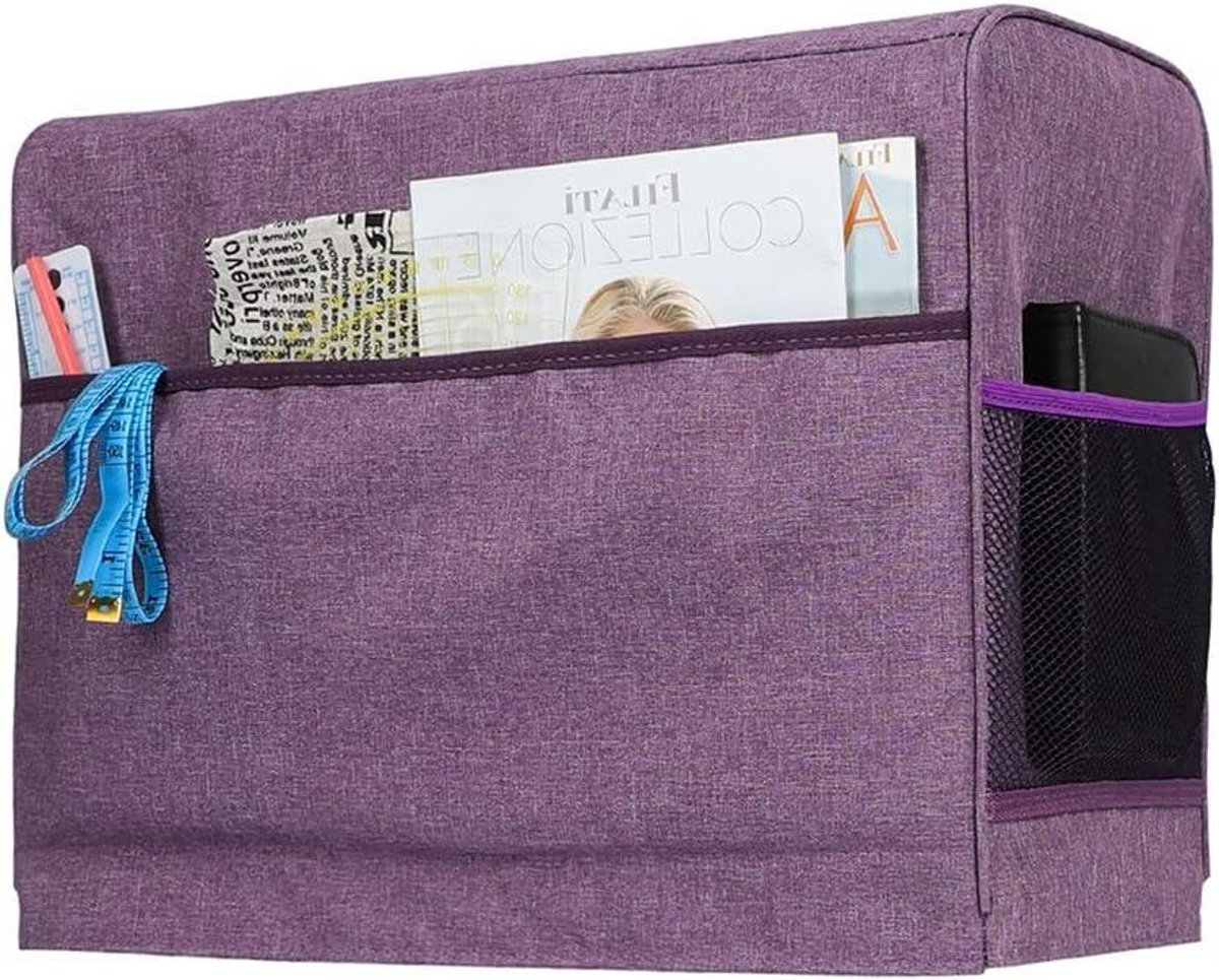 Naaimachinehoes met Zakken - Opbergtas Naaiapparatuur - Naaimachine Beschermen - Hoogwaardige Nylon Stof - 44.5 x 20.3 x 34.3 cm