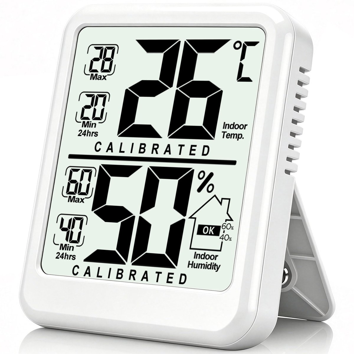 Digitale Hygrometer en Thermometer voor Binnen, Temperatuur- en Vochtigheidsmeter