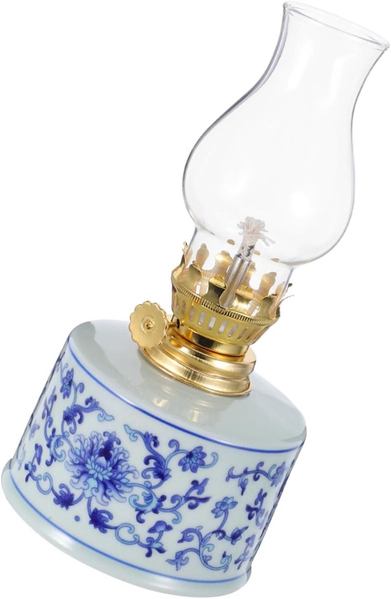 Keramische Olie Lamp - Petroleumlamp Lantaarn - Sfeerverlichting Creëren - Vintage Design - 168 cm - Multi