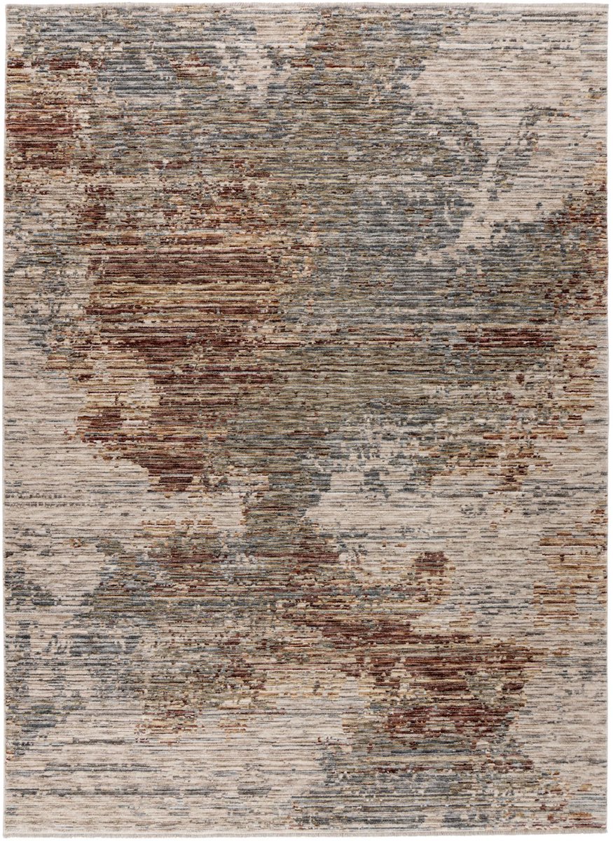 Padiro laagpolig vloerkleed 160 x 230 cm - meerkleurig - vintage patroon - geschikt voor vloerverwarming - van polyester