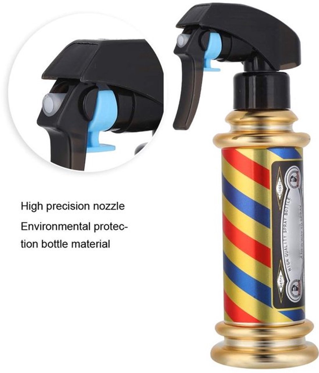 Spuitfles 200 ml - Kappersspray - Fijne Waternevel - Continu Sproeien - Milieuvriendelijk - Professioneel Gebruik - Watersprayfles