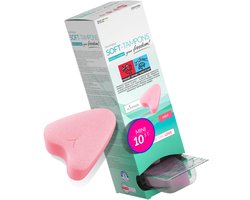 JOYDIVISION Soft-Tampons mini | 10 stuks | tampons zonder touwtje voor sport, Zwemmen & spa | Menstruatiesponsjes ultra soft | gemakkelijk inbrengen & verwijderen | Mini soft-tampon zonder touwtje