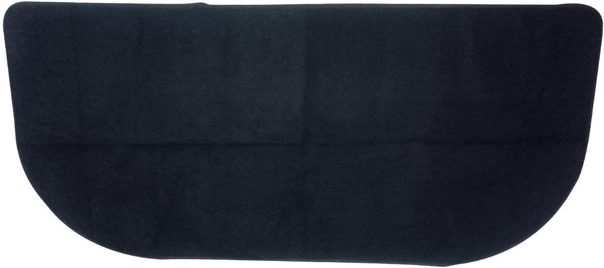Vuurbestendige Mat - Haardmat Vuurvast - Vloer Beschermen - Vlamvertragend Materiaal - 102 x 50 cm - Zwart