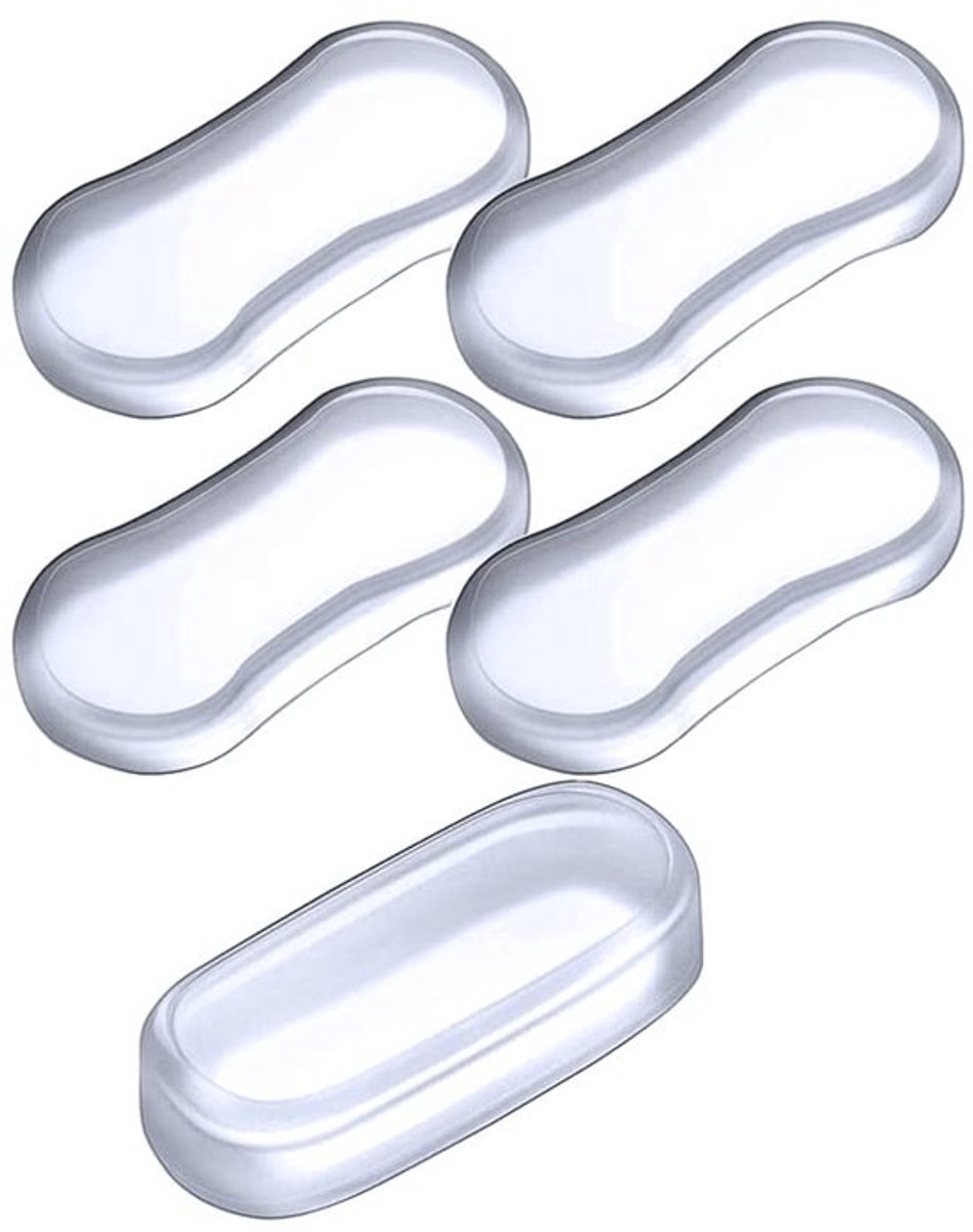Toiletbril Buffer Geluidsreductie - 5 Pack - Siliconen - Transparant - Hoge Kwaliteit - Duurzaam - Toiletbuffer