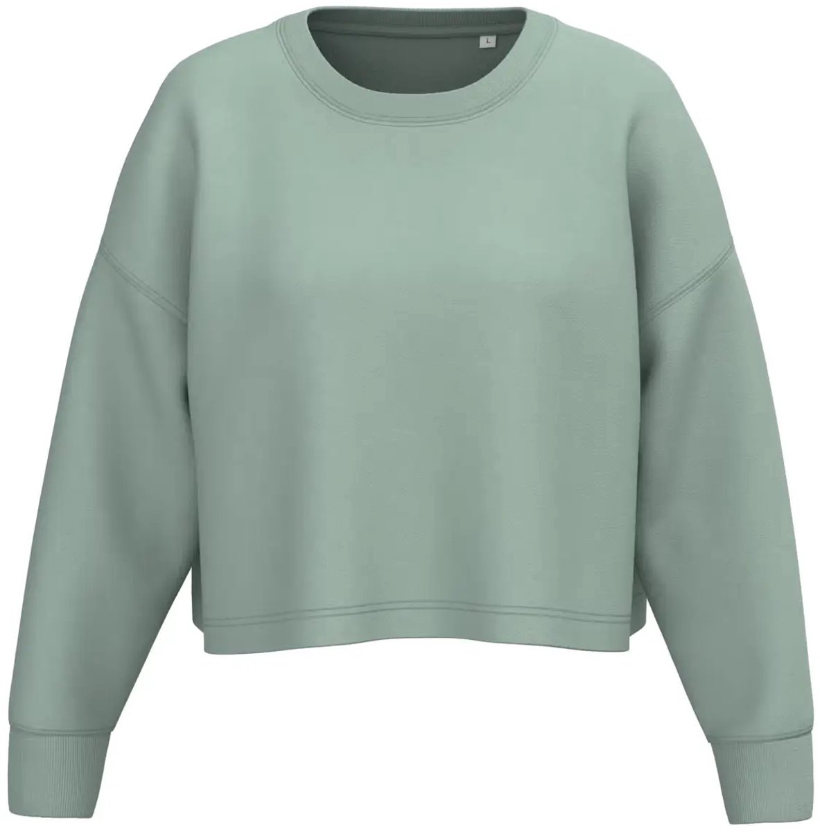 Dames cropped sweatshirt met ronde hals Proact