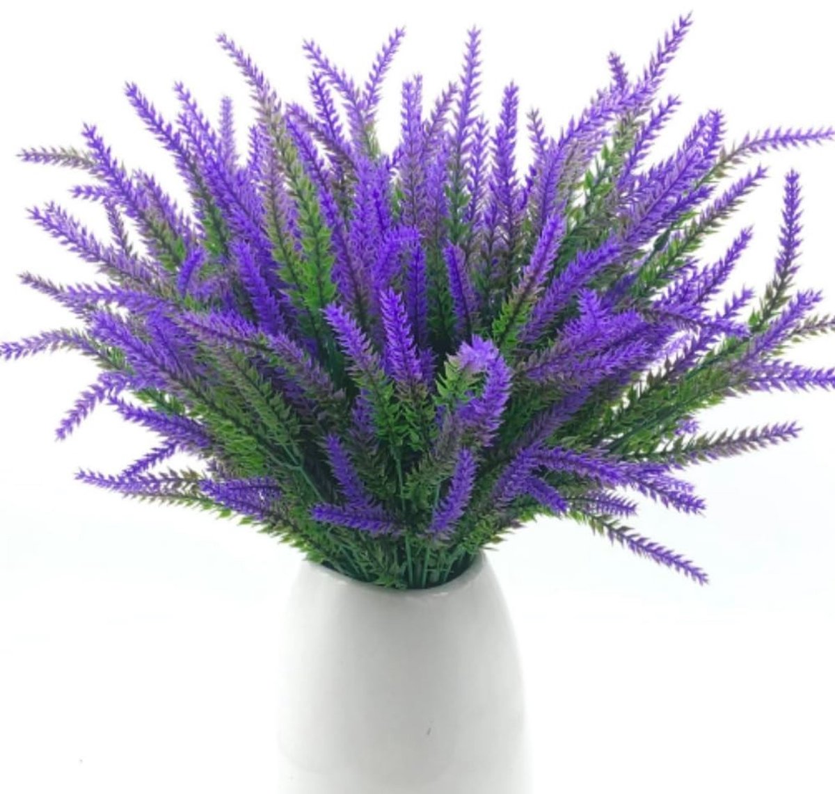 Dailygoods - 12 Kunstgras Planten met Kunstmatige Lavendel en Tarwegras voor Decoratie