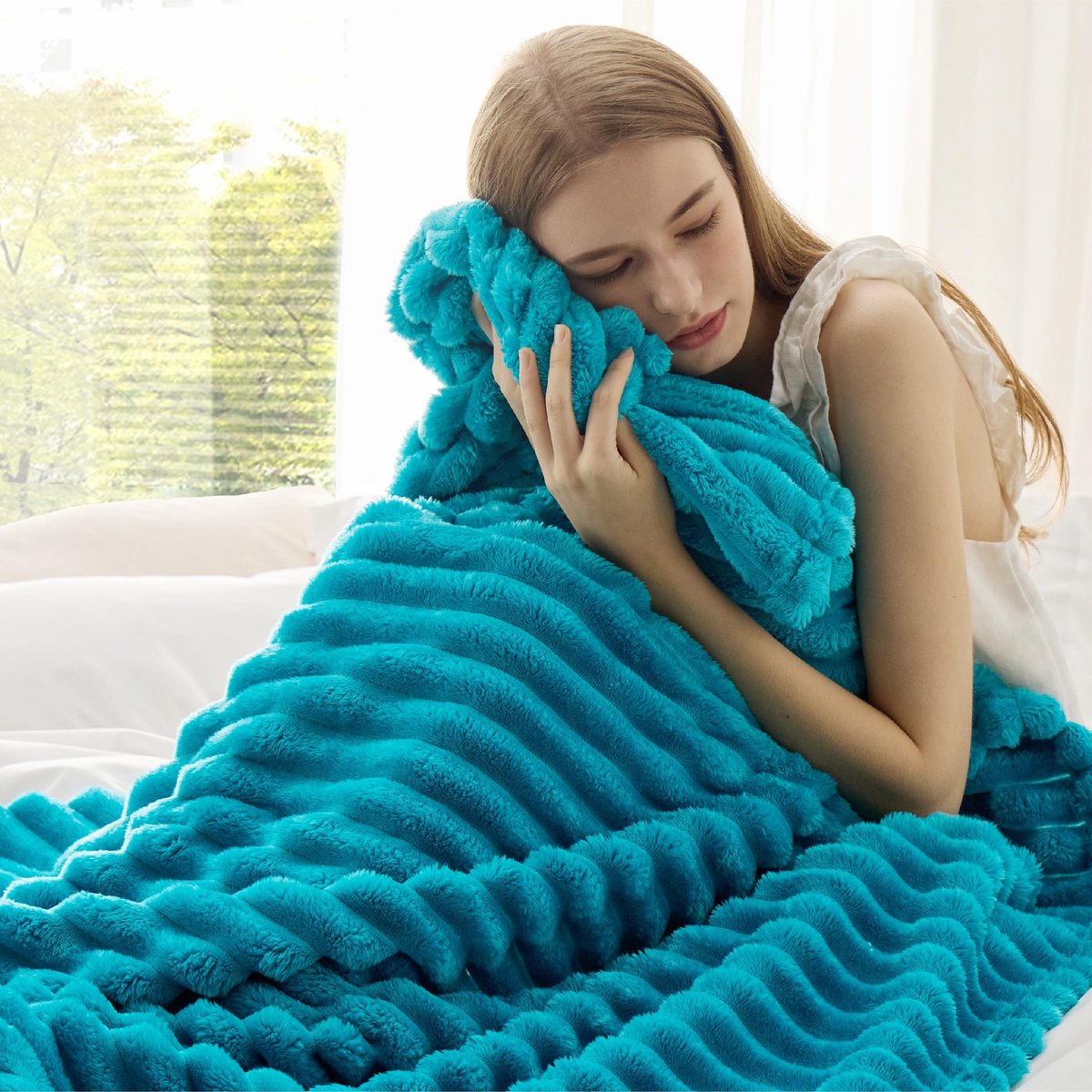 Dailygoods- Fleecedeken 150x200 cm - Zacht - Warm - Grof Corduroy - Bankdeken - Sherpa Soft - Comfortabel