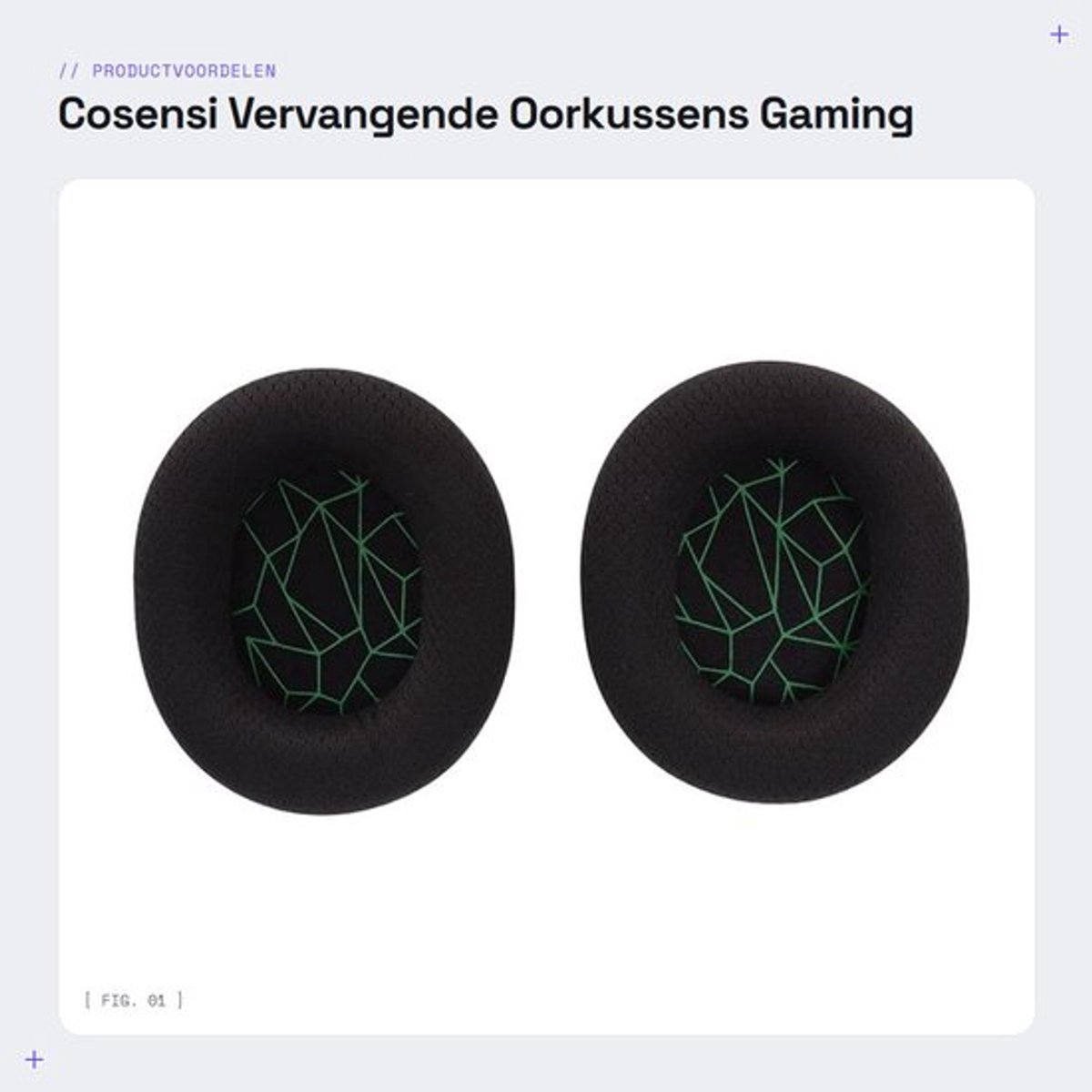 Oorkussens Vervangend - Zacht Eiwitleer - Traagschuim - Geluidsisolatie - Eenvoudig te Installeren - Versterkte Stiksels - Hoofdtelefoon Oorkussen