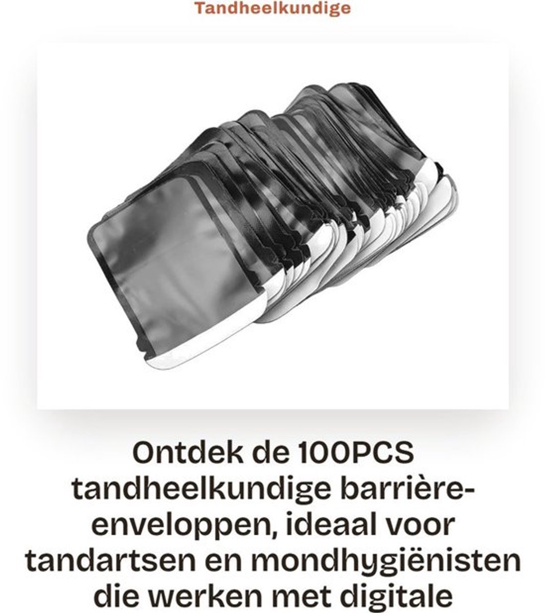 Tandheelkundige Enveloppen 100 Stuks - Tandheelkundige Barrière - Röntgenformaat - Kunststof - Lichtgewicht - Opbergdoos - Röntgen Enveloppen