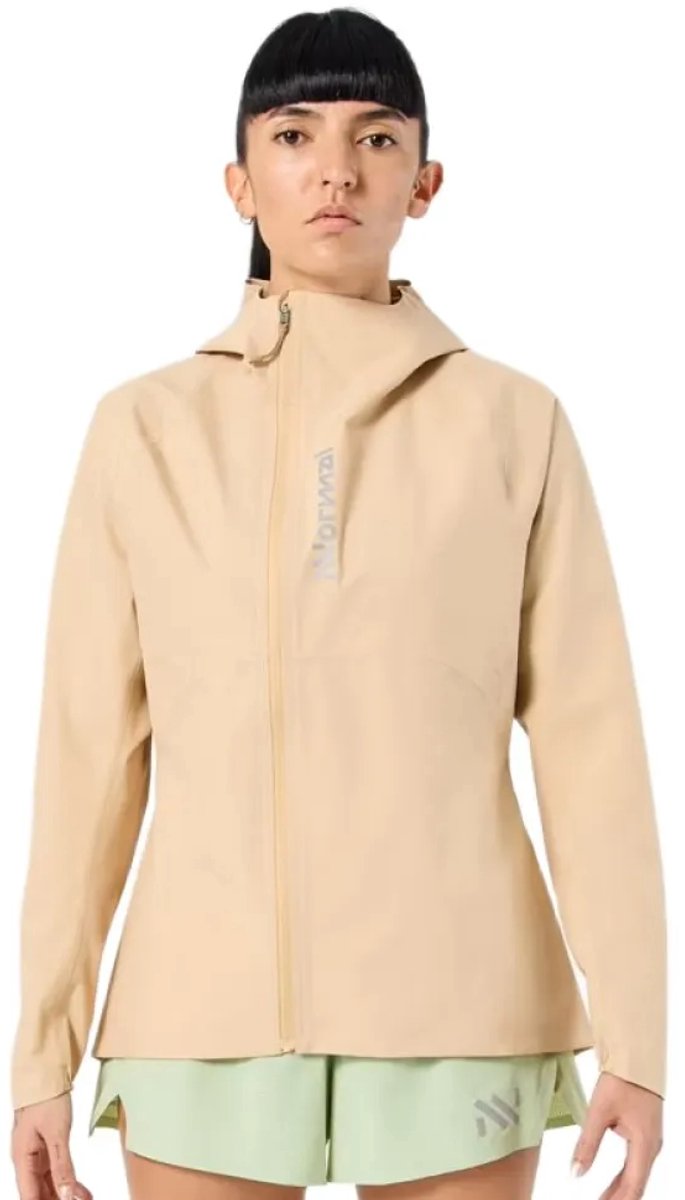 Nnormal Trail Rain Jas Beige M Vrouw