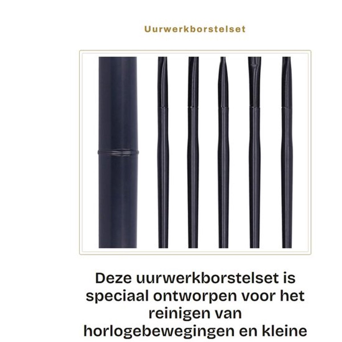 Uurwerkborstelset voor Horlogereparatie