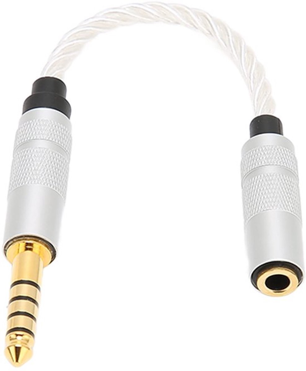 Hoofdtelefoonadapter - 4,4 Mm naar 3,5 Mm - Duurzaam ontwerp - 4 strengen koper - Hoge geluidskwaliteit - Geschikt voor muziekliefhebbers...