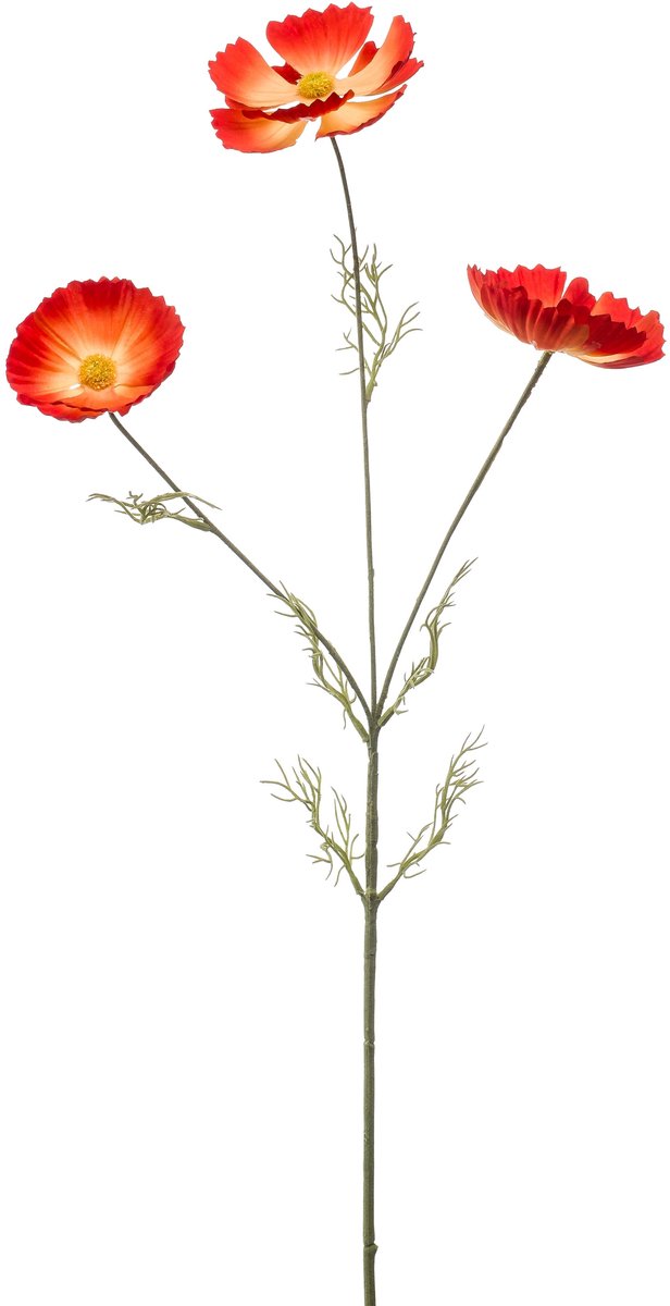 Emerald Kunstbloem Cosmos 80cm oranje - Kunstplant voor binnen