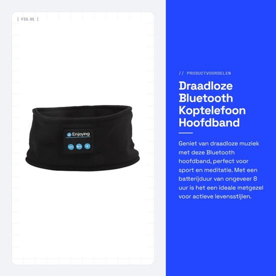 Draadloze Bluetooth Koptelefoon Hoofdband voor Sport en Meditatie