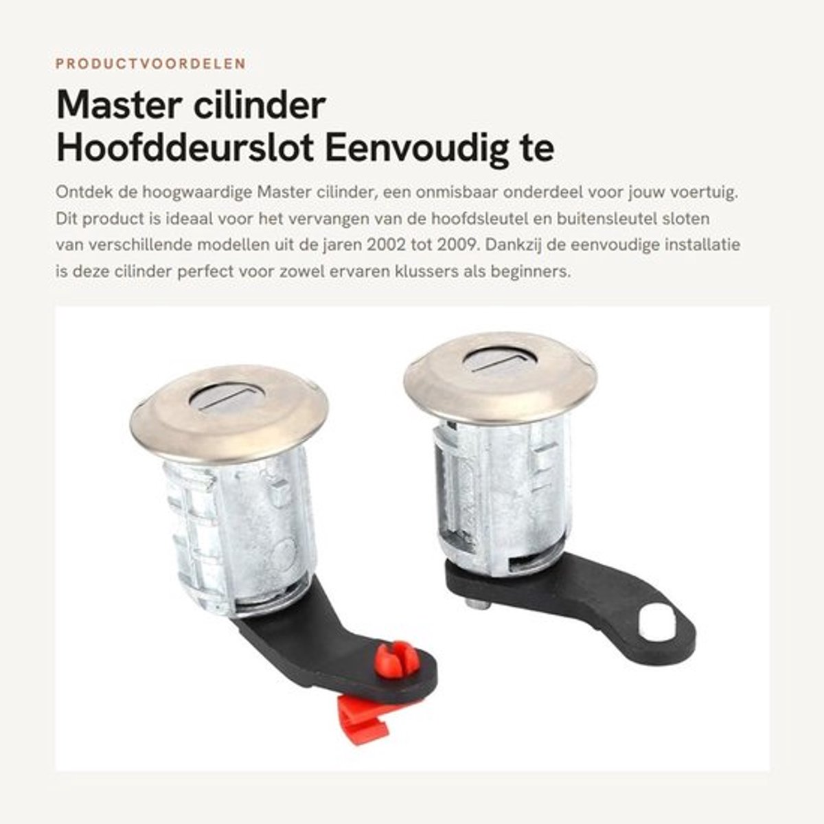 Hoofddeurslot Hoogwaardig ABS - Deurslot Buitendeur - Deurslot met Sleutel - Deurslot Binnendeur - Deursloten - Eenvoudig te Installeren