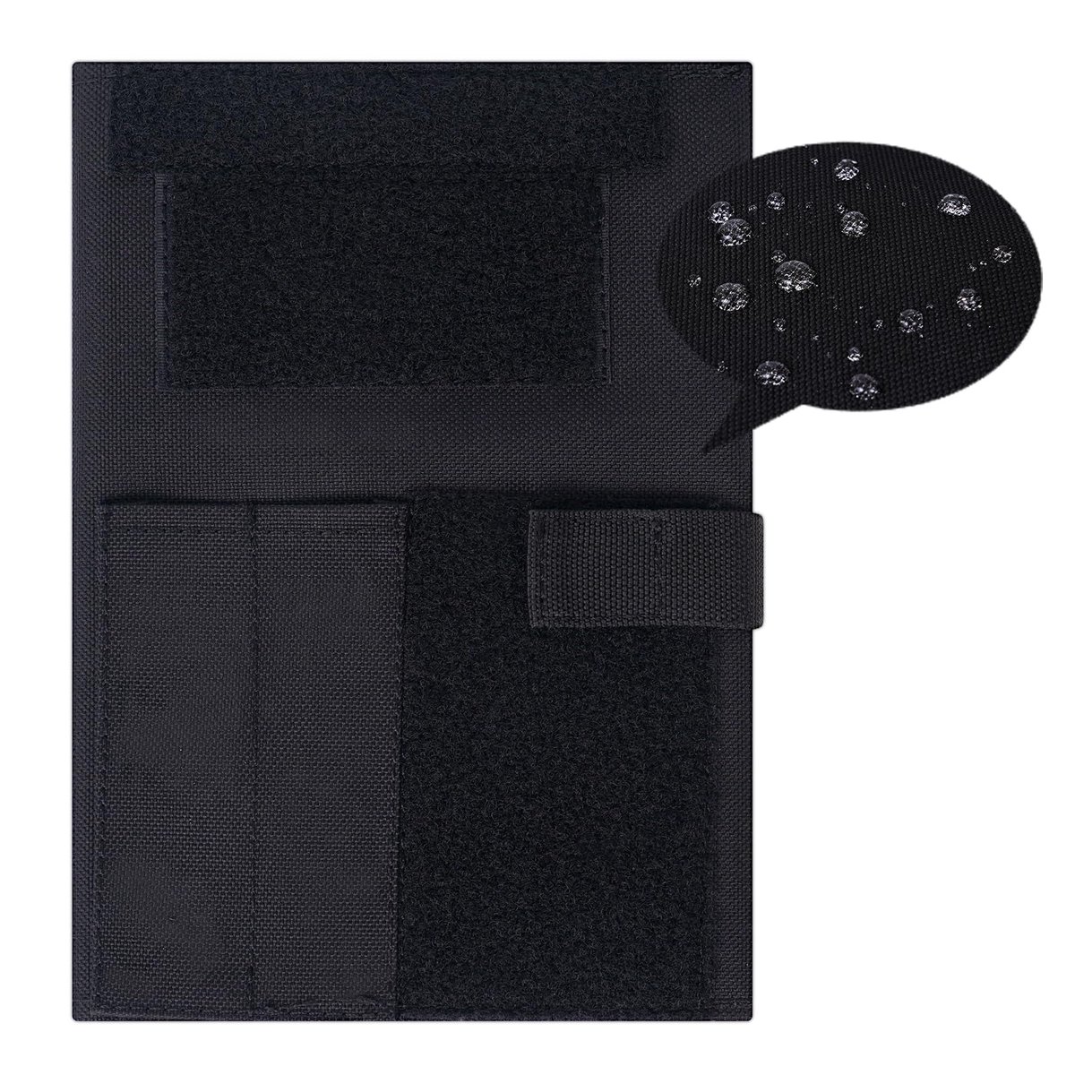 SnelShoppen - OCP Army Logbook Cover, Weerbestendige Militaire Notitieboek Cover met Pouch, 5.5"x8" Tactische Boek Covers voor Mannen en Vrouwen - Zwa