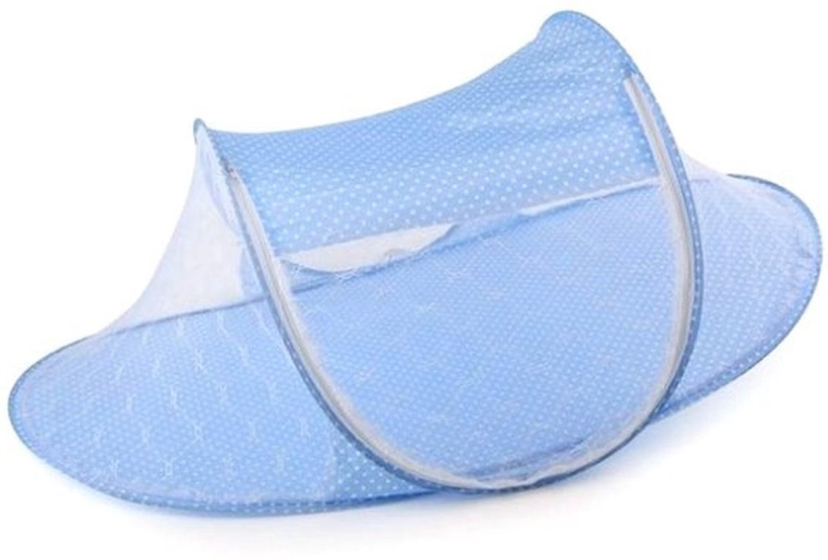 Kindernet Draagbaar - Opvouwbaar - Universeel - Matraskussen - Voor Binnen/Buiten - Hoogwaardig Polyestergaas - Afmetingen 110x60x40CM - Babybedtent