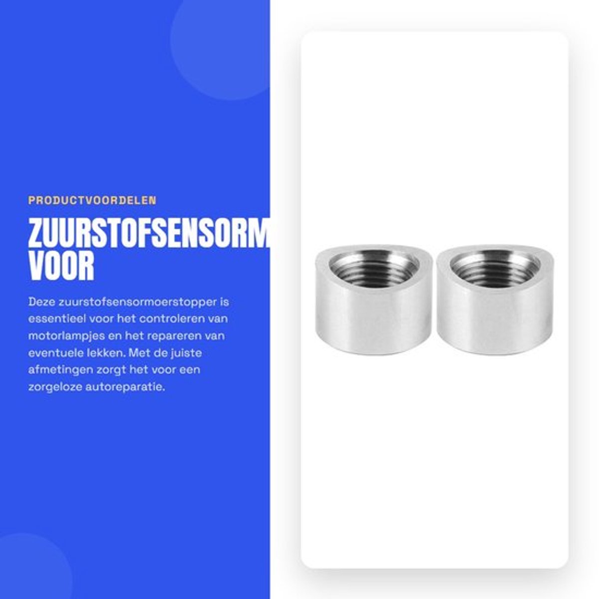 Zuurstofsensormoerstopper voor Motoronderdelen