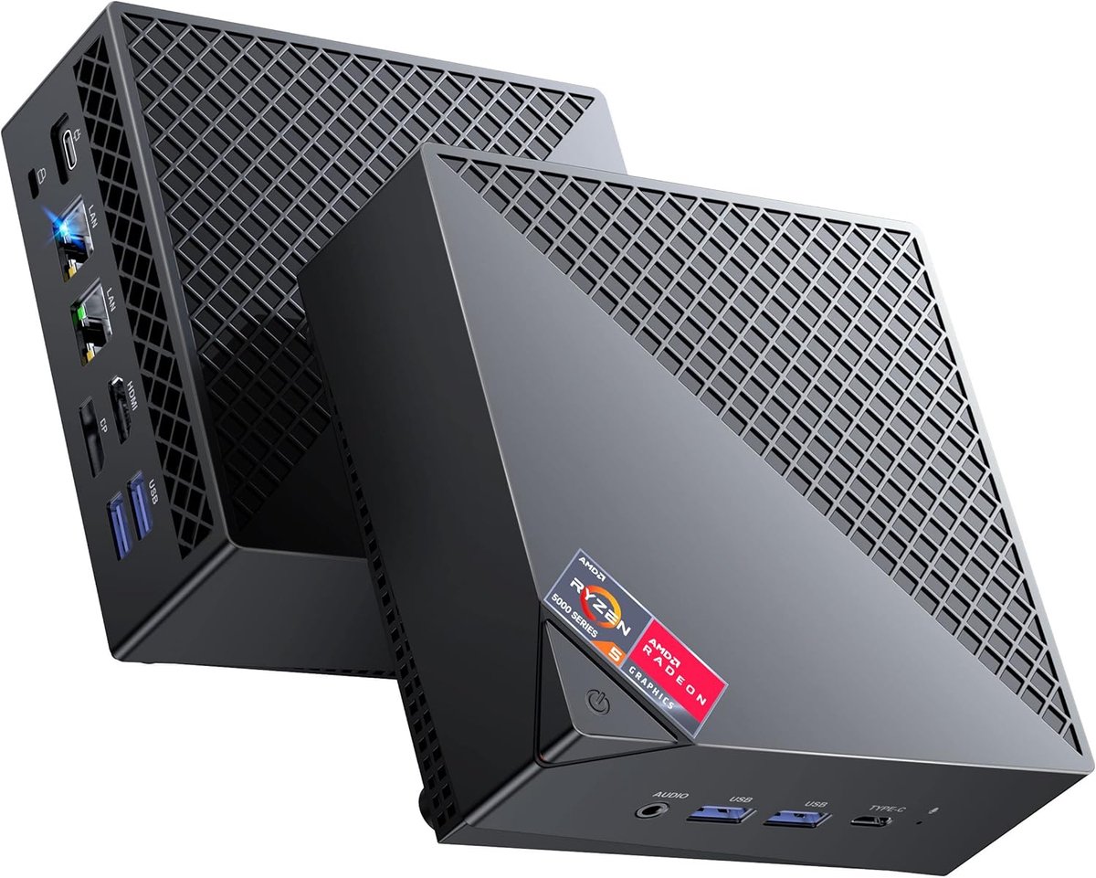 SnelShoppen - ACEMAGICIAN AM06PRO Mini-pc, krachtige AMD Ryzen 7 5825U, 32GB DDR4 RAM, 1024GB M.2 SSD, AMD Radeon Vega7, Dual Ethernet/WIFI 6, Type-C,