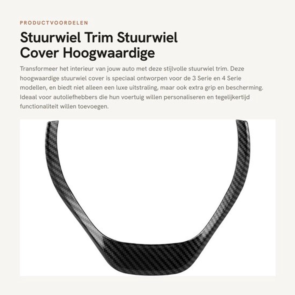 Stuurwiel Trim - Glanzend Zwart - Interieur Onderdelen - Auto Accessoire - Eenvoudige Installatie - Hoogwaardige Aluminiumlegering