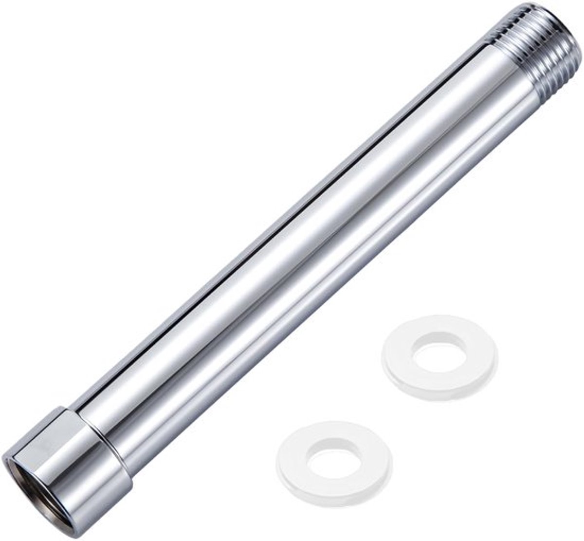 Douchekopverlenging 6 Inch - Verlengbuis - Douchearm - G1/2 Aansluiting - Roestvrij Staal - Verbeterde Douche-ervaring