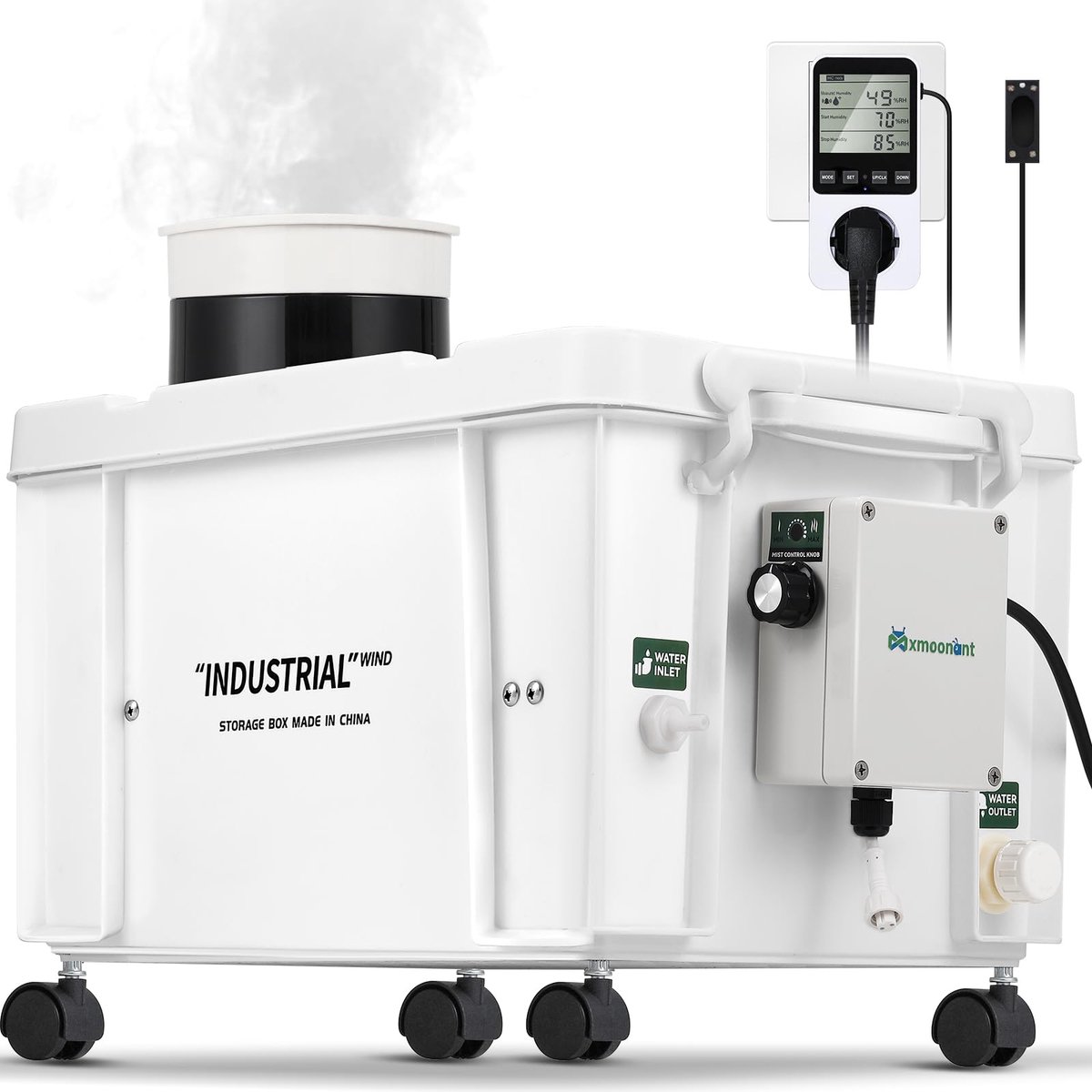 SnelShoppen - Ultrasone Vernevelaar Luchtbevochtiger 10 L/u - Instelbaar Volume met Automatische Watervoorziening - Ideaal voor Werkplaats, Broeikas e
