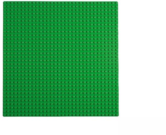 Een effen groene LEGO bouwplaat.